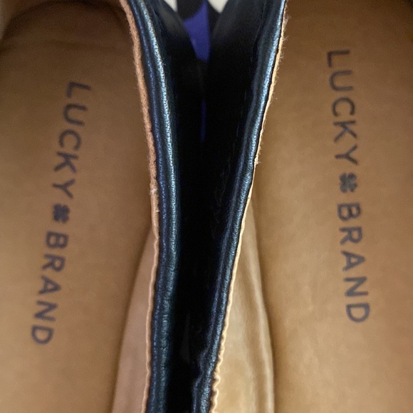 🍀LUCKY BRAND ‘Erin’ Leather Ballet Flats in Black - Picture 7 of 8